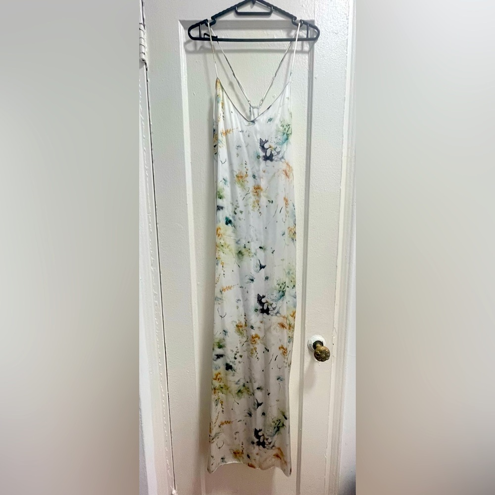 Zara long silky dress